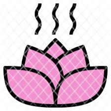 lotus icon, aroma icon, scent icon ...