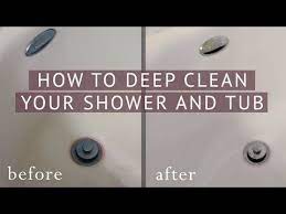 Clean Your Shower Using Natural Diy Cleaning Recipes That Will Completely Get Rid Of Soap Scum Hard Water Clean Bathtub Shower Cleaner Shower Cleaning Hacks