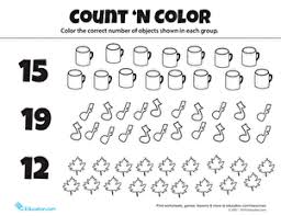 Print this coloring page (it'll print full page). Count N Color The Numbers 11 20 Worksheet Education Com