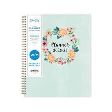 Blue Sky 2020 2021 Academic Year Weekly Monthly Planner Frosted Flexible Cover Twin Wire In 2020 Weekly Monthly Planner Monthly Planner Organized Calendar Planner