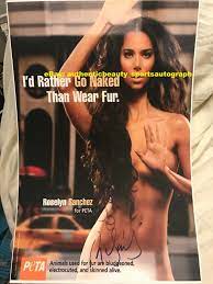 ROSELYN SANCHEZ RUSH HOUR 2 SEXY NAKED PETA PHOTOSHOOT SIGNED 12x18 REPRINT  RP | eBay