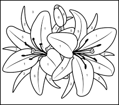 Just use two fingers to zoom a picture till cells with numbers appear. Color By Numbers Flowers Flower Coloring Pages Flower Drawing Easy Flower Drawings