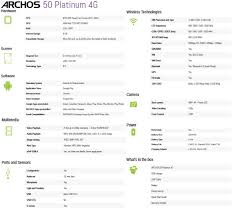 Archos 50 Platinum 4G: LTE-Smartphone ...