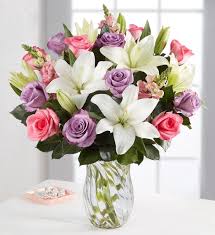 Flower arrangement is an art and many florists and creative artists take this art very seriously. Lavish In Pink White Purple Roslindale Florist