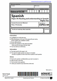 Edexcel Gcse Reading Higher Learn Spanish In Kensington South West London And Online