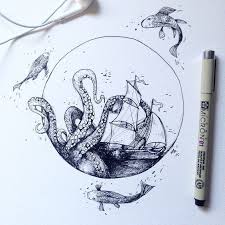 111 Insanely Creative Cool Things To Draw Today Pen Drawing Sketches Ink Drawing