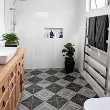 Design ideas for a contemporary bathroom in london. Thanks To Our Wonderfull Clients For This Amazing Picture Combo Of Our 250x750 Satin Walls And Patterned Floors Both These Bathroom Renovations Sydney 3d Bathroom Design Tiles