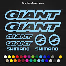 Giant bike stickers are a great way to decorate your car, truck, suv, or any other smooth surface such as cars, trucks, rvs, boats, bikes, mailboxes, atvs and more. Giant Vinyl Replacement Decal Sticker Sets