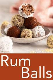 These Easy No Bake Rum Balls Have A Wonderful Chocolatey Rum Infused Flavor That You Ll Just Love They Re Fudge Recipes Easy Rum Balls Food Processor Recipes