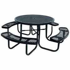 Supersaver Commercial Round Picnic Table In 2020 Round Picnic Table Picnic Table Picnic Table Bench