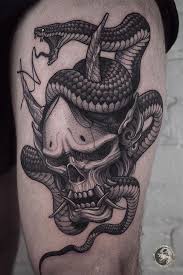 In our catalog, you can find best artists of any existing tattoo style, search a portfolio of works and sign up for a session. Snake And Skull Tattoo For Men By Bbrung Busan Korea Snake Tattoo Design Tattoos For Guys Skull Sleeve Tattoos
