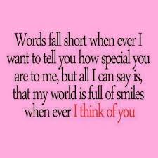 The world is new for us. Just The Thought Of You Makes Me Smile Quotes Quotesgram
