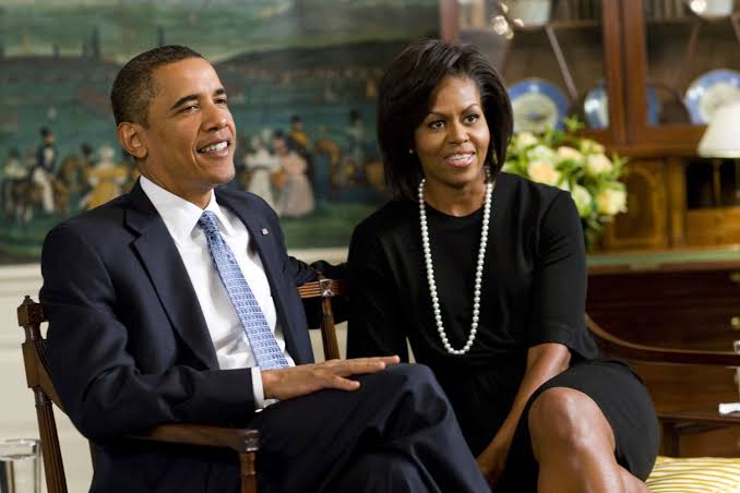 Barack and Michelle Obama together at an official White House event
