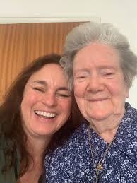 My mom, Mary Keegan Bernstein from Eden Dowra, Ballenaglera, visiting her  mom, Brigid Flynn Keegan McGowan. Drumkeerin 1970.