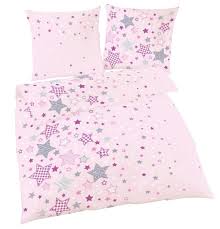 Kinderbettwäsche kaufen auf otto » coole bettwäsche für mädchen & jungs! Sterne Bettwasche In Rosa 80x80 135x200 Cm Real De
