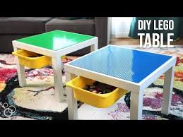 Easy Diy Ikea Lego Table With Storage Youtube Lego Table With Storage Ikea Diy Lego Table