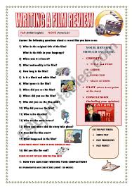 This Is A Writing Guideline I Created For My Students To Write A Film Review They Have To Answe Film Review English Learning Spoken English Teaching Resources