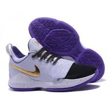 Black And Purple Nike Basketball Shoes Nikeid Pg 1 Custom Men S White Black Purple Nike Id New Nike Shoes Nike Shoes Online