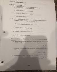 Start studying nuclear reaction worksheet. How To Write A Nuclear Reaction Equation