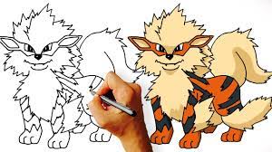 How To Draw Arcanine (Pokemon) Step By Step - Youtube