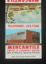 Maybe you would like to learn more about one of these? 1960s Mercantile Trust Savings Bank 5th Maine Motor Bank Jersey Quincy Il Mb Ebay