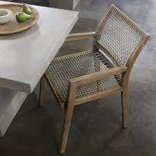 Gazzoni Teak Rope Dining Chair Teak Outdoor Furniture Dining Chair Design Outdoor Tables And Chairs