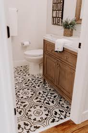 Black And White Patterned Floor Tiles Bathroom Pin By Harriett Radford On Future Home Bathroom Bathroom Style Black And White Tiles Bathrooms Remodel