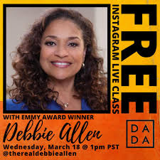 The legend! The Icon! Debbie Allen is offering FREE CLASS! Jump