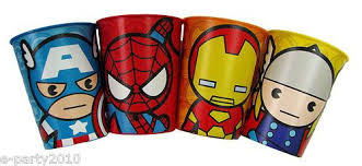 4 Marvel Kids Super Hero Reusable Stadium Cups Birthday Party Supplies Ebay Avenger Birthday Party Superhero Birthday Party Marvel Kids