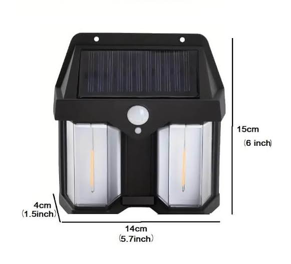 Farol Aplique Solar Doble Con Sensor De Movimiento – Tienda Led