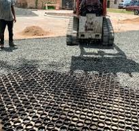Permeable Pavers & Aggregate Gravel Yard - Houston , TX 77099