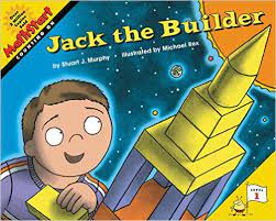 In jack's imagination, an arrangement of just two blocks is a robot. Jack The Builder Mathsthroughstories Org
