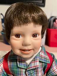 The Danbury Mint “David” Boy With Fire Truck. In Orig Box, Certificate COA