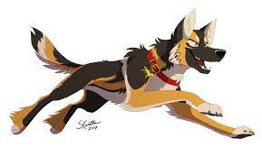 Digs Commission By Skailla Deviantart Com On Deviantart Animal Drawings Cute Animal Drawings Canine Art