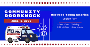 NORWOOD/YOUNG AMERICA: Knock Doors with Team Chapin!