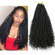 Goddess Box Braids Crochet Hair With Curly Ends 12roots Bohemian Crochet Braids Ebay Braid In Hair Extensions Braids With Extensions Crochet Hair Styles