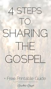 Refuse to participate in ungodly activities. 4 Simple Steps To Sharing The Gospel In 30 Seconds Free Printable Peaches Prayer