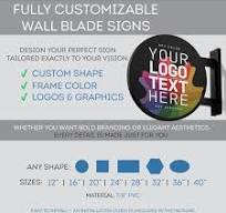 Custom Blade Sign - Double Sided Outdoor Business Sign ...