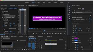 Captioning updates the essential sound panel the essential graphics panel and the new title and text workflow in premiere pro. 5 New Updates To Adobe Premiere Pro S Essential Graphics Panel Pond5