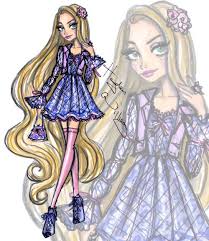 Disney Diva Fashionistas By Hayden Williams Rapunzel Fashion Illustration Disney Divas Fashion Sketches