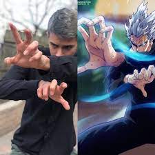 I tried to dye my hair like Garou. He is my role model so I wanna be just  like him. Next in like are the muscles | One punch man, Male cosplay,