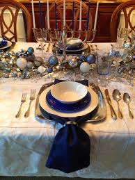 Hanukkah Table Setting By Tracey Pred Hanukkah Table Setting Hanukkah Decorations Hannukah Decorations