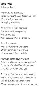 Some Trees John Ashbery Poem A Day Wisdom Quotes Poems