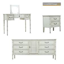 Shop wayfair for the best bamboo bedroom furniture. Faux Bamboo Bedroom Set White Washed Dorothy Draper Style