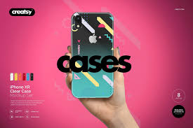 Iphone Xr Clear Case Mockup Set Clear Cases Business Card Inspiration Iphone