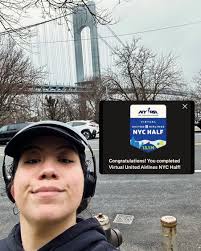 i ran the virtual NYC half! i did it! my first half marathon! i wish i  could say i ran most of it but 13.1 is much more than i thought it