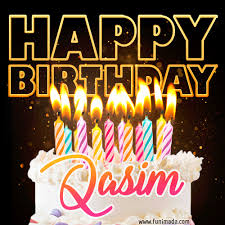Add your names, share with friends. Qasim Animated Happy Birthday Cake Gif For Whatsapp Download On Funimada Com