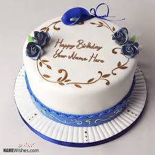 Take their celebration to new heights of happy by adding a festive balloon. Simple Birthday Cake With Name Editing