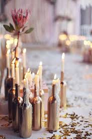 How did you style your gold glitter centerpieces? 23 Wine Bottle Centerpieces Homemade Wine Bottle Centerpiece Ideas