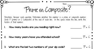 Prime And Composite Worksheet Freebie Pdf Prime And Composite Teaching Math Math Lessons